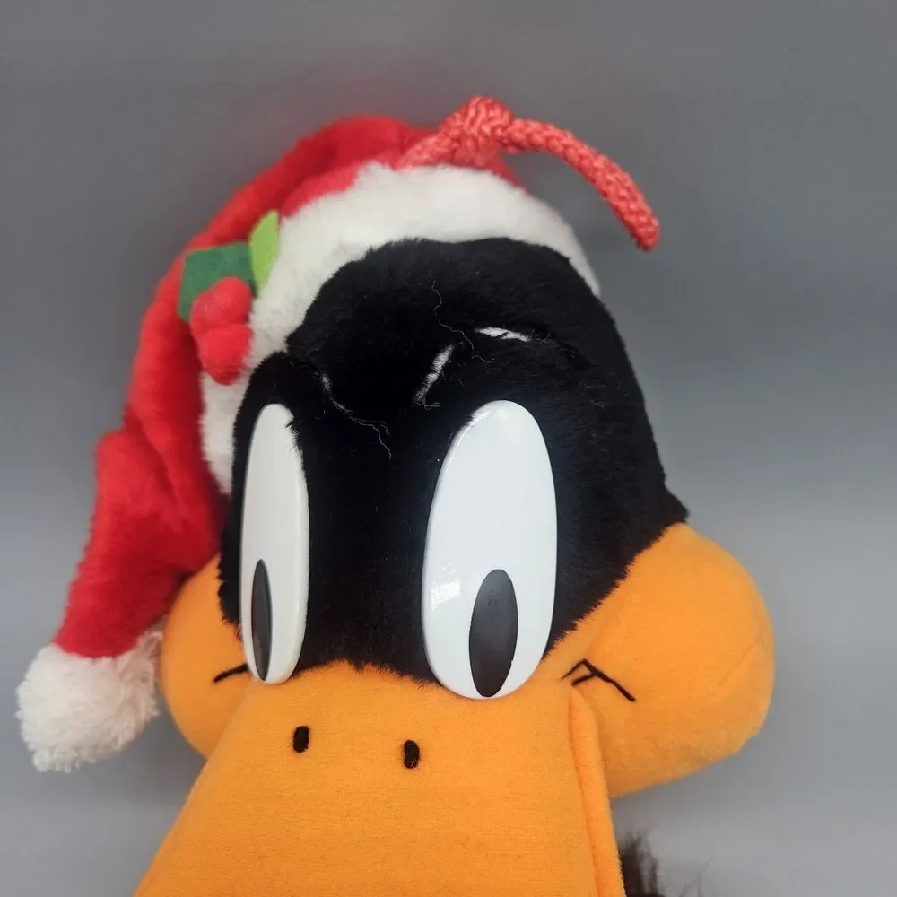 Vintage 1991 3D Daffy Duck Looney Tunes Plush Christmas Cartoon Stocking 25